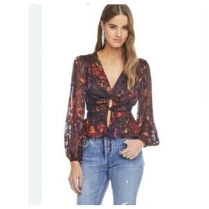 Astr Floral Top Size Large